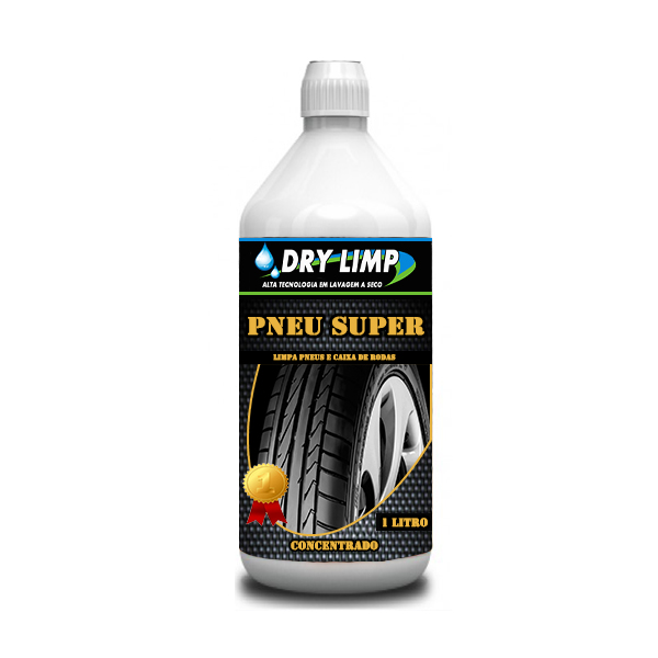 Limpa e dá brilho em Pneus de Carro, Moto, Caminhão - 1 Litro - Dry Limp Imagem 1