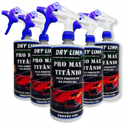DRY LIMP PRO MAX TITÂNIO 12 Unidades de 1 Litro -Cristalização Ecológica e proteção da pintura  (Pronto Uso)